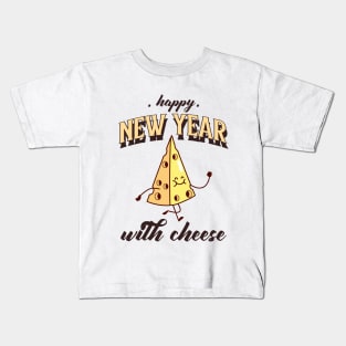 Happy new year with cheese Kids T-Shirt